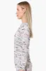 Canada Weather Gear Coffee Pattern Pajama Top - Grey sold by Fairweather