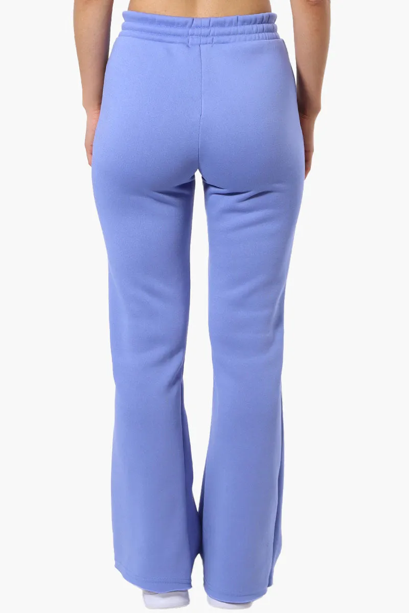 Fahrenheit Tie Waist Flared Sweatpants - Blue sold by Fairweather product image thumbnail 3