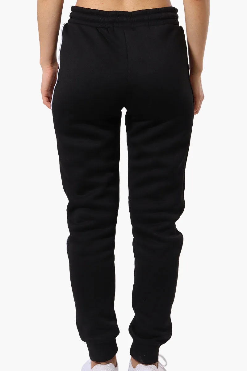 Fahrenheit Tie Waist Side Piping Joggers - Black sold by Fairweather product image thumbnail 3
