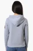 Fahrenheit Piping Detail Zip Up Hoodie - Grey sold by Fairweather
