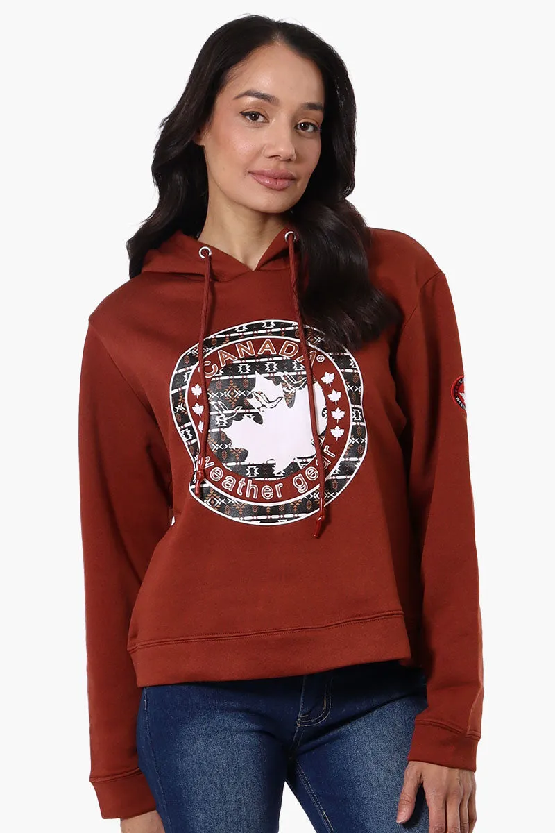 Canada Weather Gear Chest Logo Hoodie - Rust sold by Fairweather