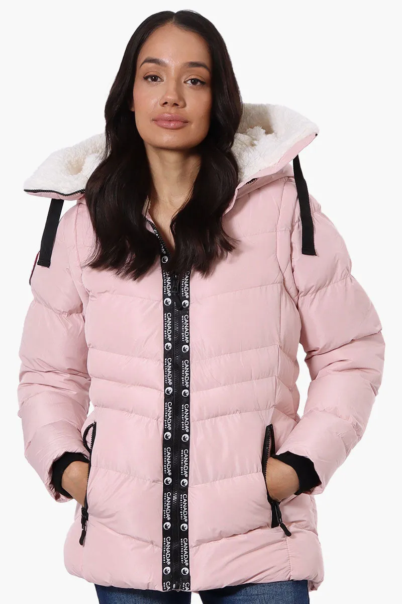 Canada Weather Gear Zip Off Sleeve Bomber Jacket - Pink sold by Fairweather