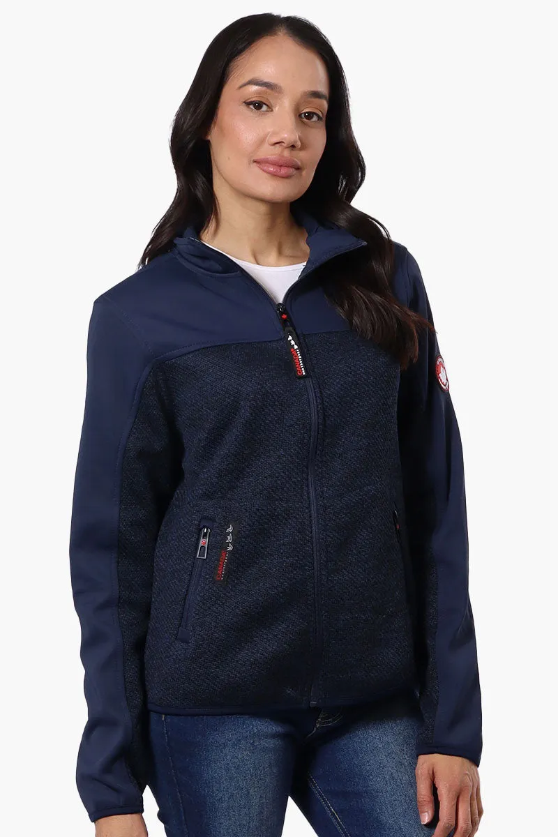Canada Weather Gear Zip Up Knit Lightweight Jacket - Navy sold by Fairweather