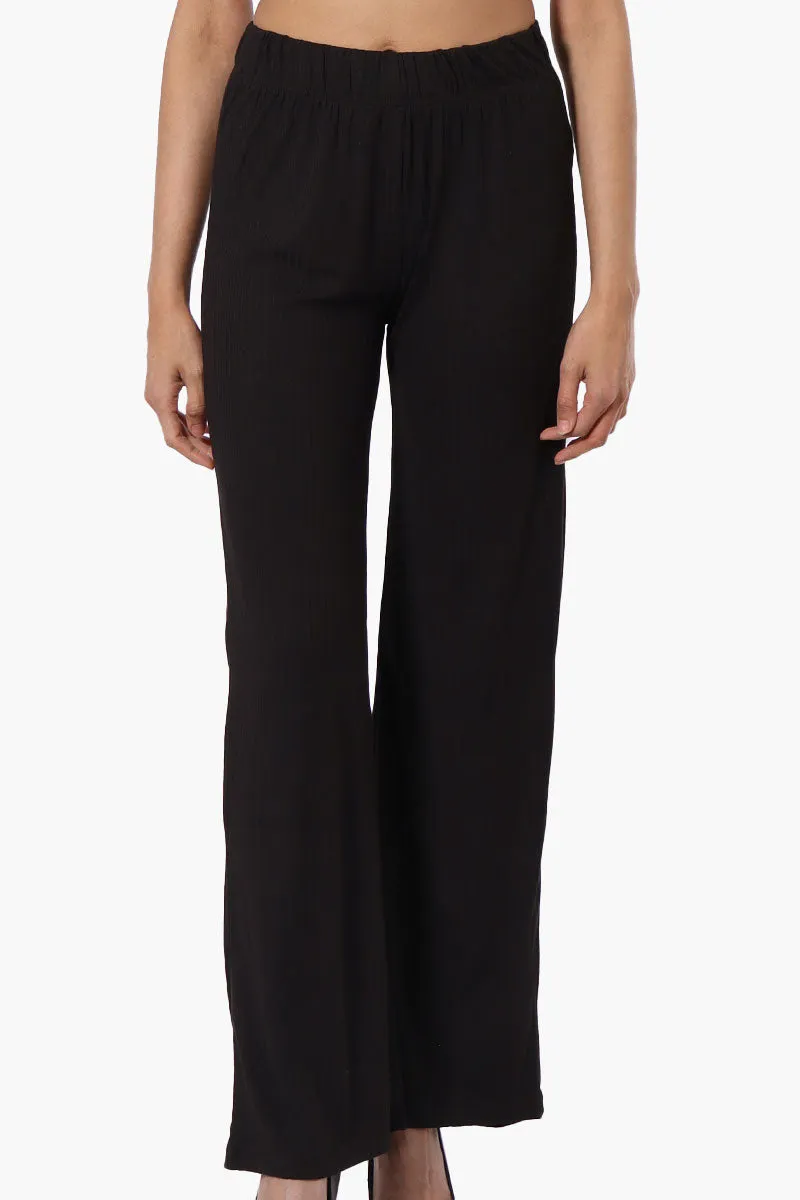 Majora Ribbed Wide Leg Pants - Black sold by Fairweather