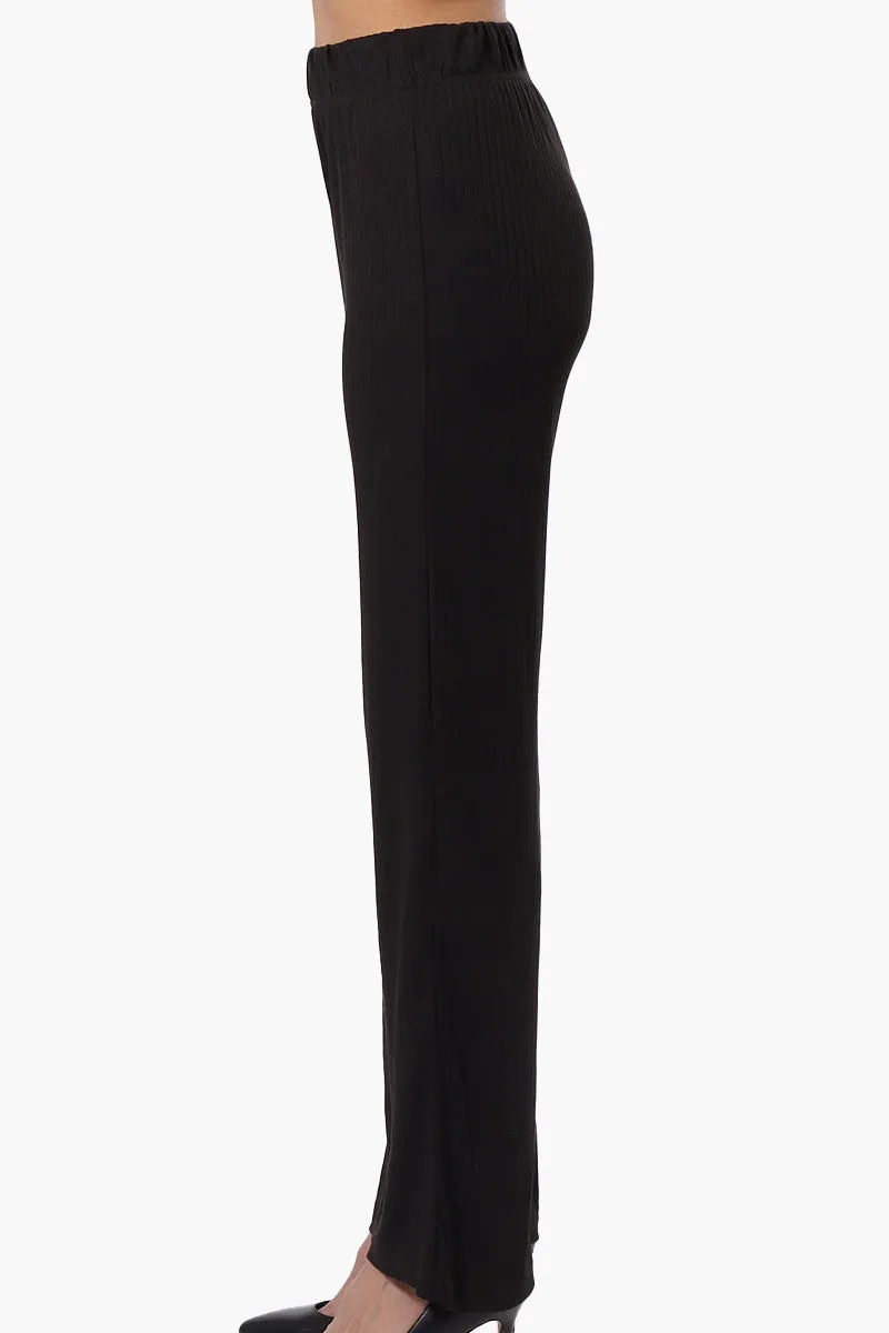 Majora Ribbed Wide Leg Pants - Black sold by Fairweather product image thumbnail 2
