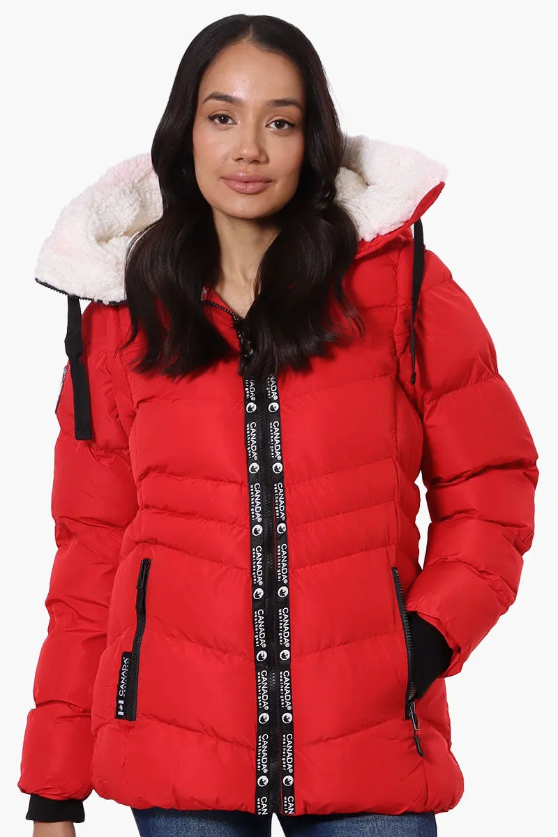 Canada Weather Gear Zip Off Sleeve Bomber Jacket - Red sold by Fairweather