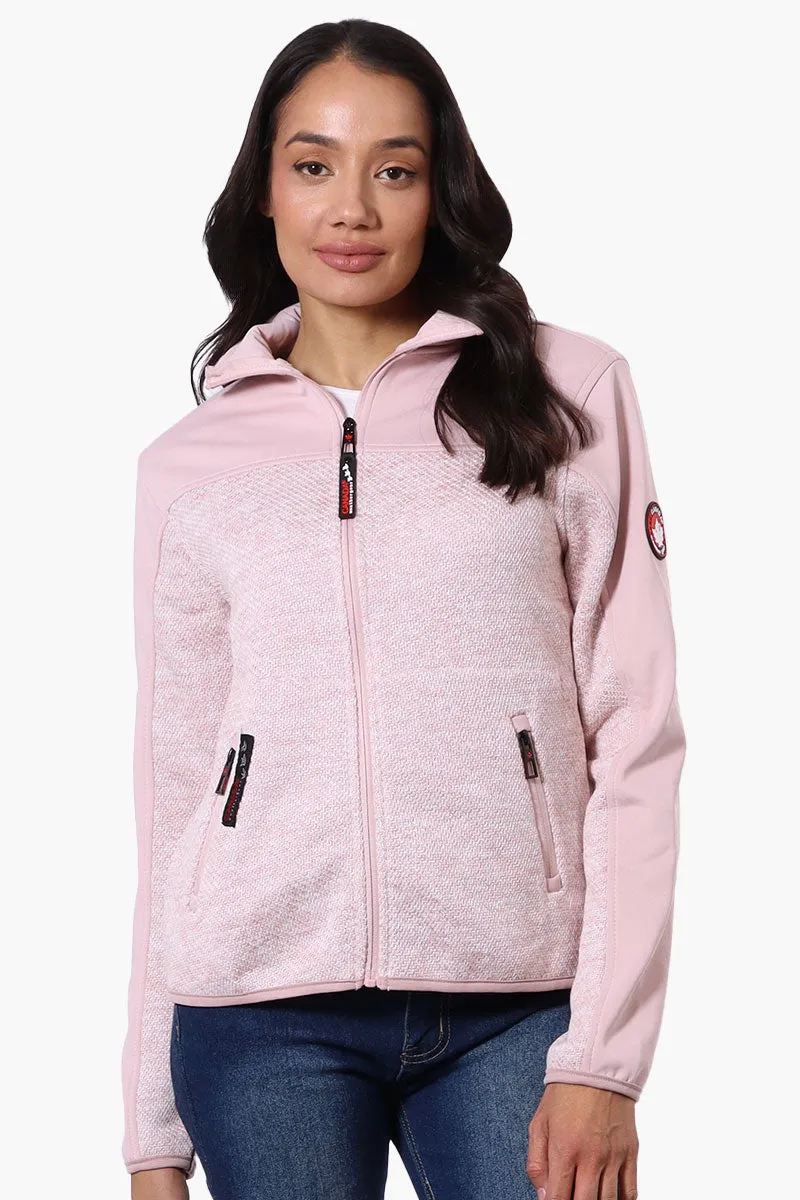 Canada Weather Gear Zip Up Knit Lightweight Jacket - Pink sold by Fairweather