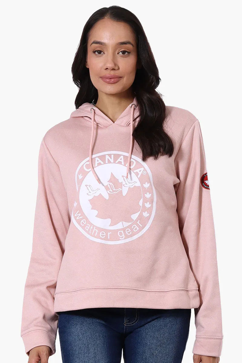 Canada Weather Gear Chest Logo Hoodie - Pink sold by Fairweather