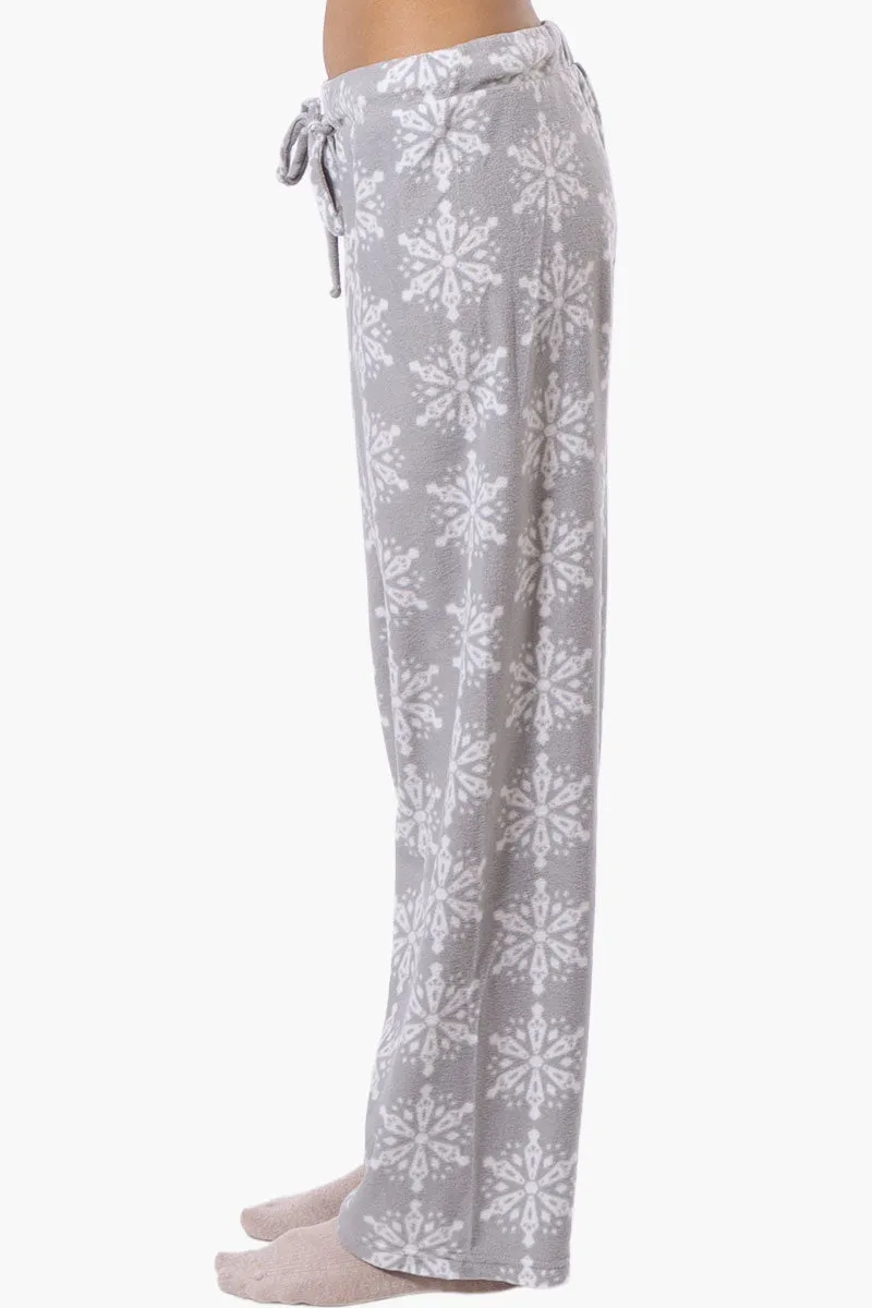Canada Weather Gear Snowflake Pattern Wide Leg Pajama Pants - Grey sold by Fairweather product image thumbnail 2