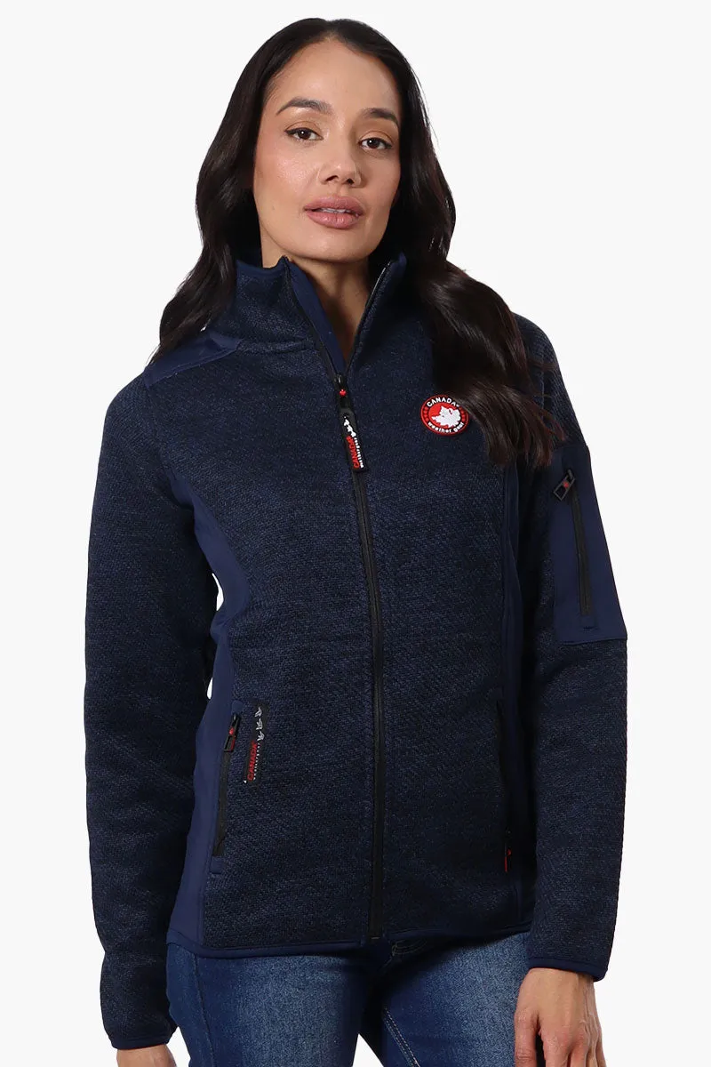 Canada Weather Gear Zip Up Sleeve Pocket Fleece Lightweight Jacket - Navy sold by Fairweather