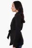Fahrenheit Belted Double Breasted Lightweight Jacket - Black sold by Fairweather