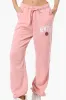 Fahrenheit London Print Fleece Joggers - Pink sold by Fairweather