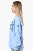 Fahrenheit London Print Fleece Crewneck Sweatshirt - Blue sold by Fairweather
