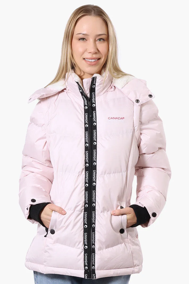 Canada Weather Gear Zip Off Sleeve Parka Jacket - Blush sold by Fairweather