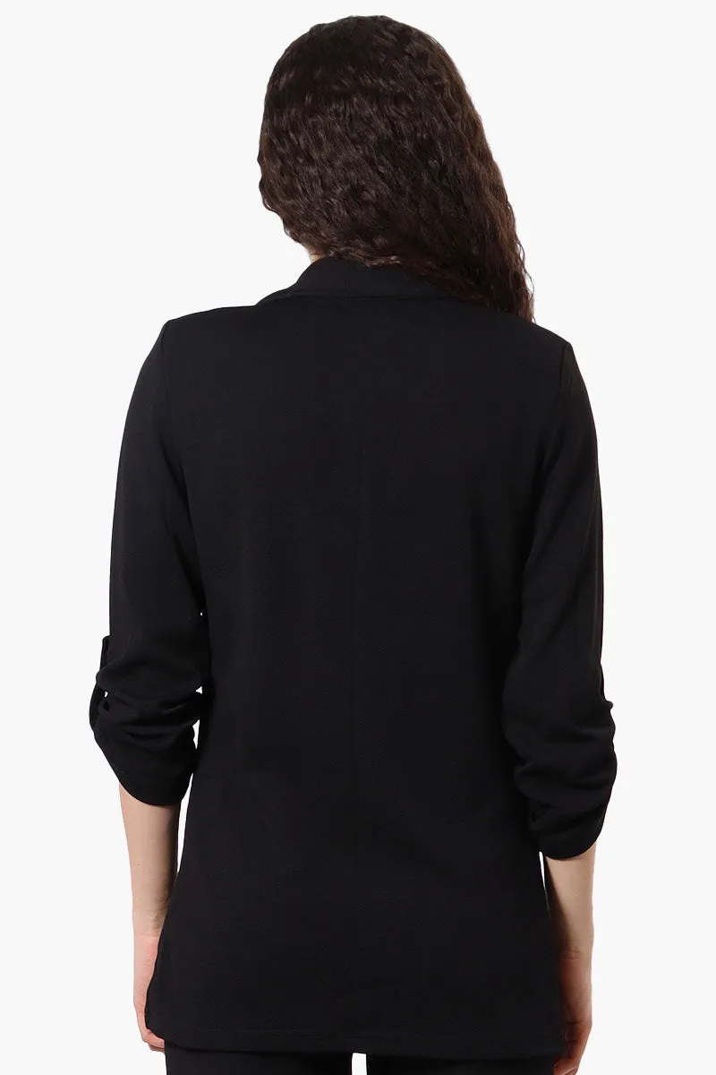 Majora Roll Up Sleeve Two Button Blazer - Black sold by Fairweather product image thumbnail 3