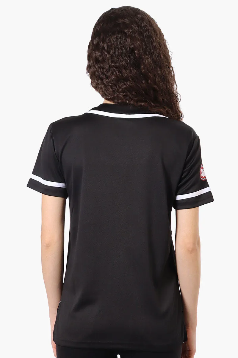 Canada Weather Gear Chest Logo Baseball Tee - Black sold by Fairweather product image thumbnail 3