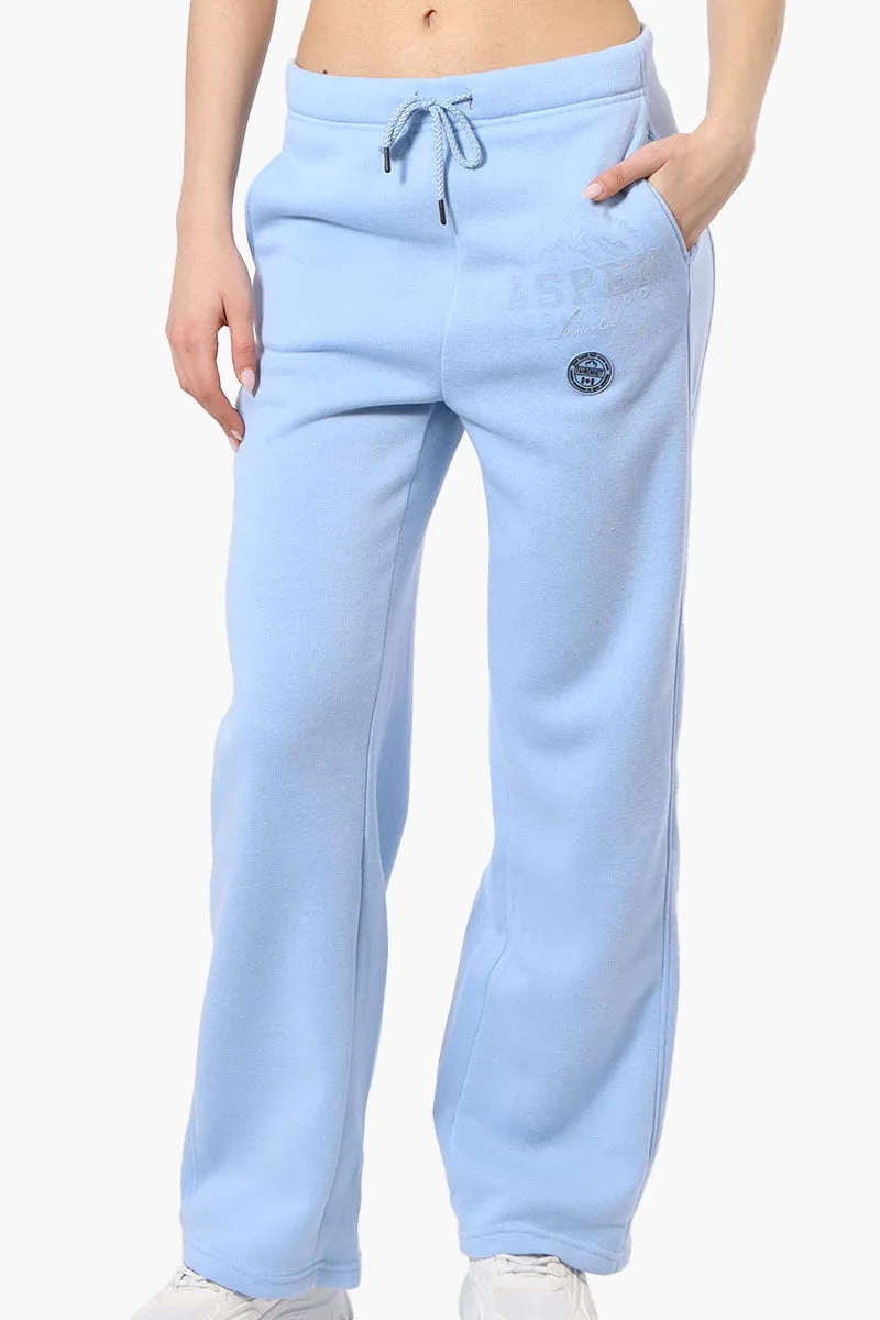 Fahrenheit Aspen Print Fleece Sweatpants - Blue sold by Fairweather