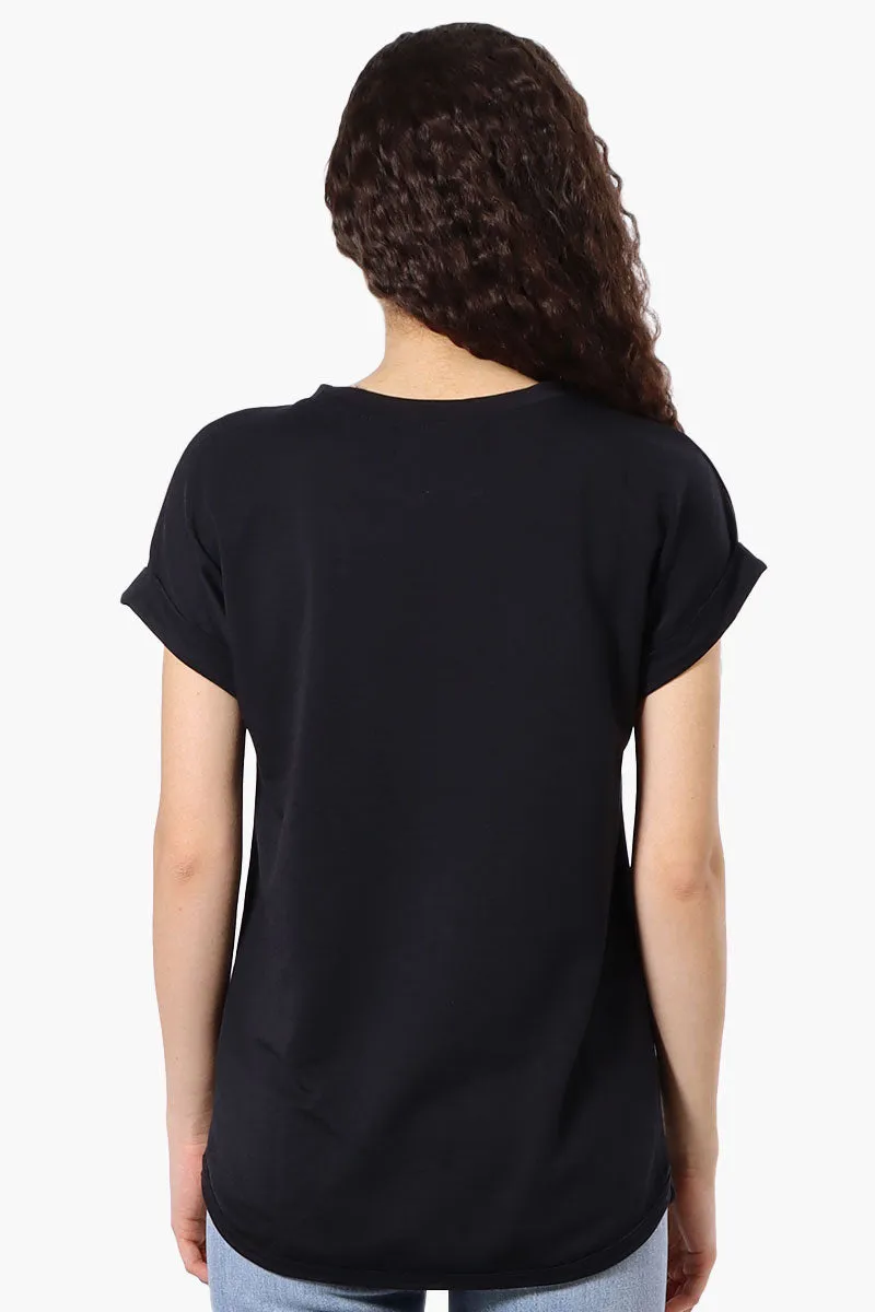Runaway Bay Sport Basic Cuffed Sleeve Tee - Black sold by Fairweather product image thumbnail 3