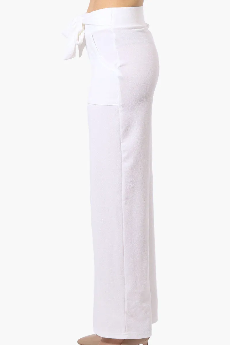 Majora Solid Large Pocket Belted Pants - White sold by Fairweather product image thumbnail 2