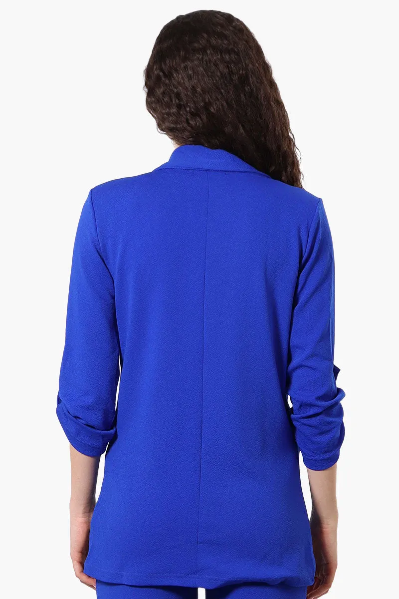 Majora Roll Up Sleeve Two Button Blazer - Blue sold by Fairweather product image thumbnail 3
