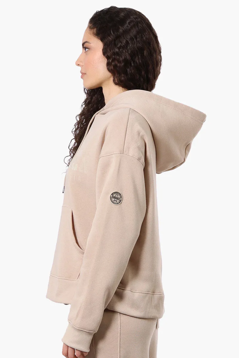 Fahrenheit Oversized Whistler Print Hoodie - Beige sold by Fairweather product image thumbnail 2