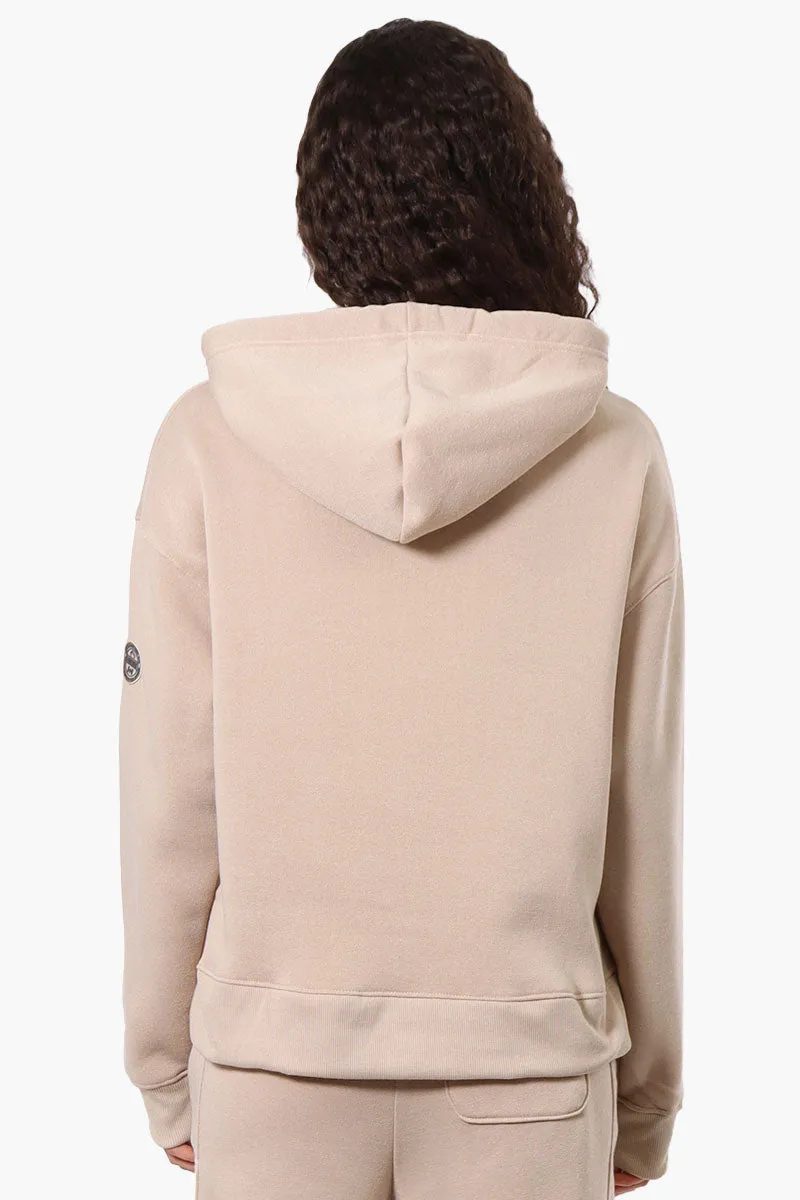 Fahrenheit Oversized Whistler Print Hoodie - Beige sold by Fairweather product image thumbnail 3