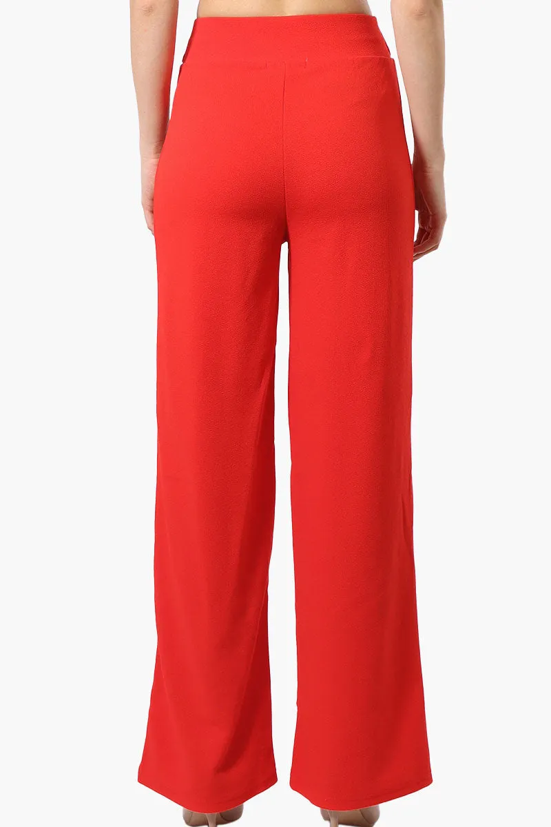 Majora Solid Belted Pants - Red sold by Fairweather product image thumbnail 3