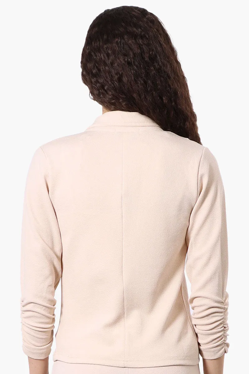 Majora Cinched Sleeve Single Button Blazer - Cream sold by Fairweather product image thumbnail 3