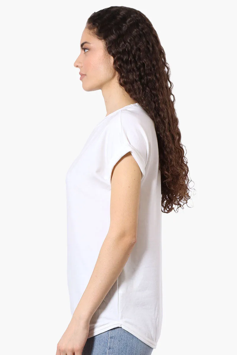 Runaway Bay Sport Basic Cuffed Sleeve Tee - White sold by Fairweather product image thumbnail 2