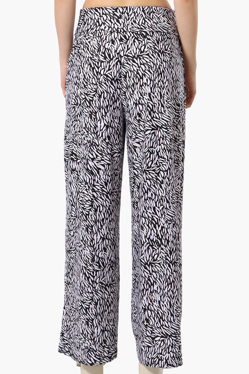 International INC Company Patterned Palazzo Pants - Black sold by Fairweather product image thumbnail 3