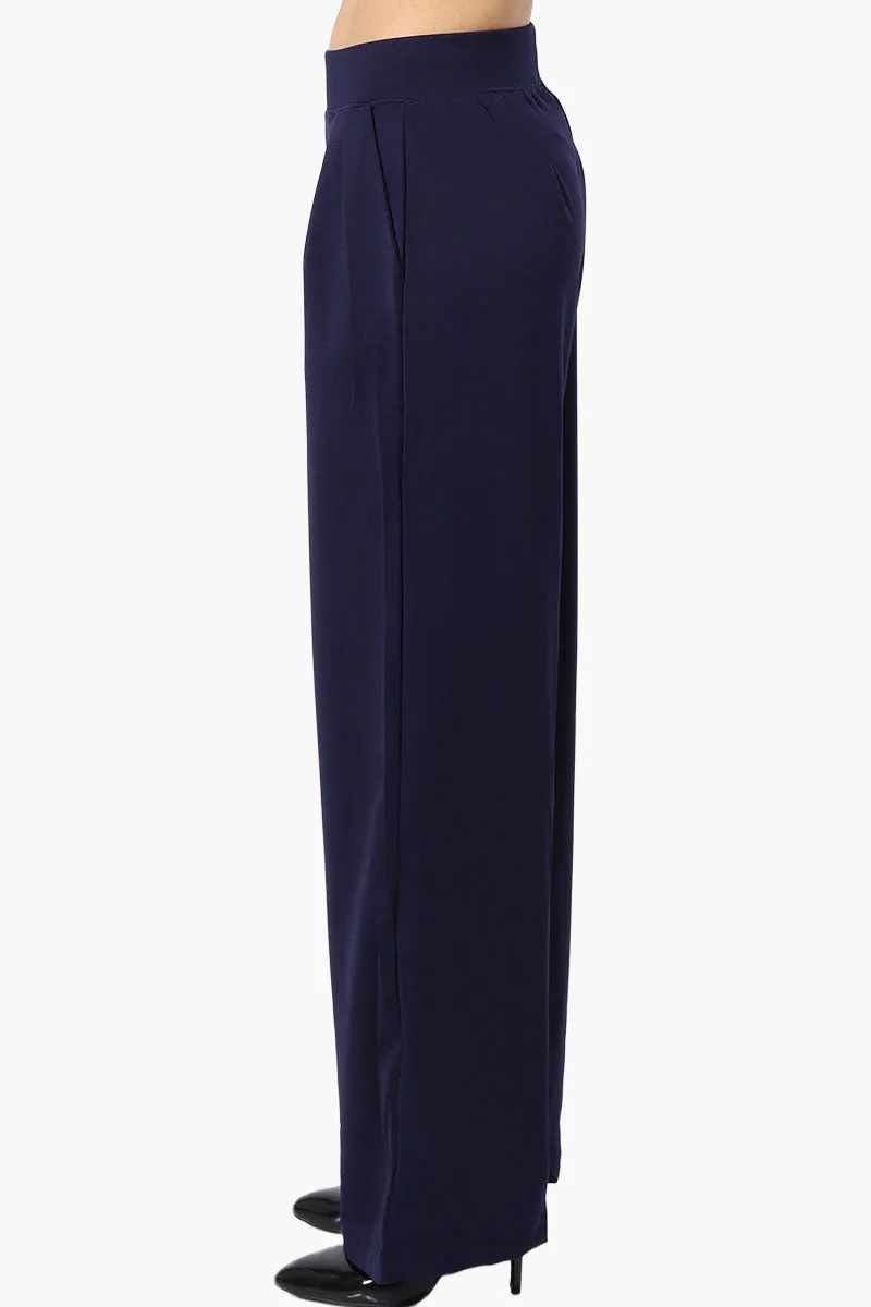 Costa Blanca Pleated Wide Leg Pants - Navy sold by Fairweather product image thumbnail 2