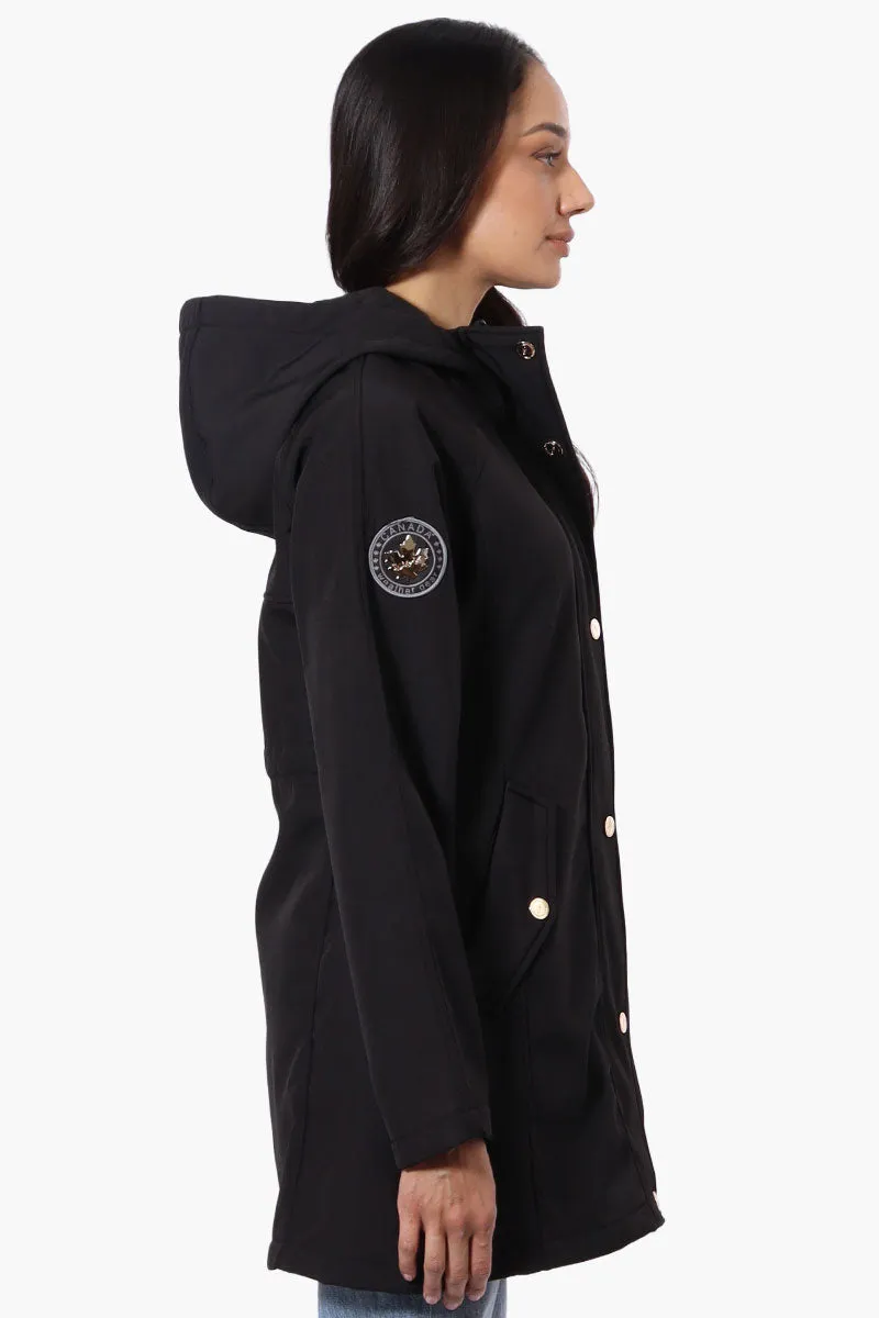 Canada Weather Gear Soft Shell Hooded Lightweight Jacket - Black sold by Fairweather product image thumbnail 2