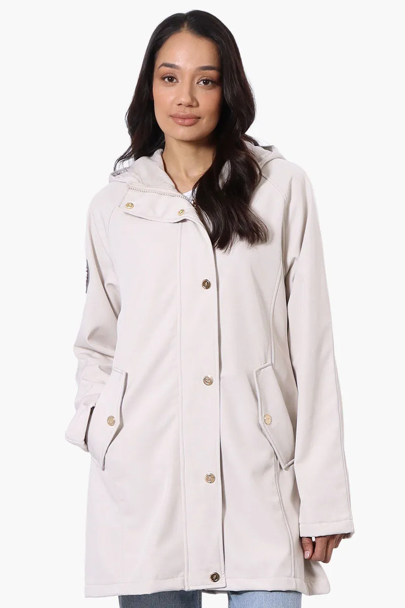 Canada Weather Gear Soft Shell Hooded Lightweight Jacket - Beige sold by Fairweather