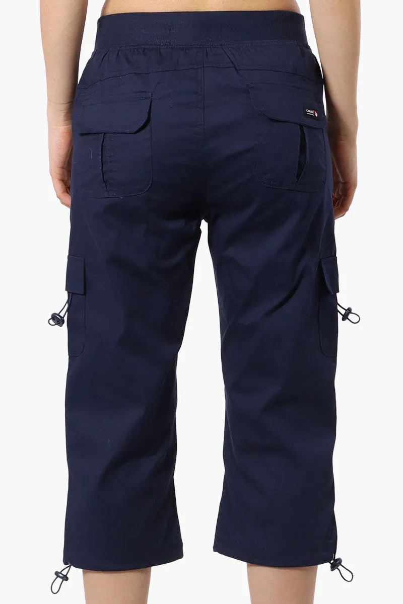 Canada Weather Gear Bungee Waist Cargo Capris - Navy sold by Fairweather product image thumbnail 3