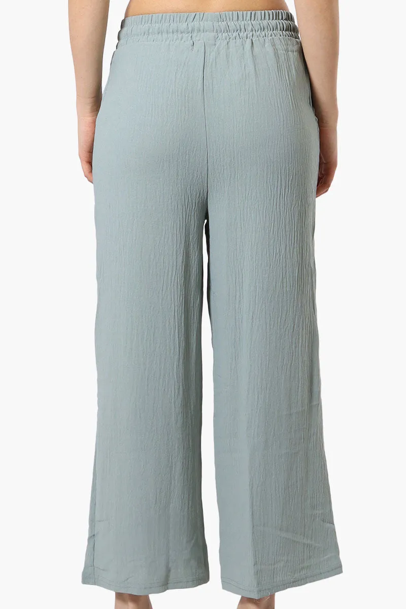 Urbanology Tie Waist Culotte Pants - Mint sold by Fairweather product image thumbnail 3