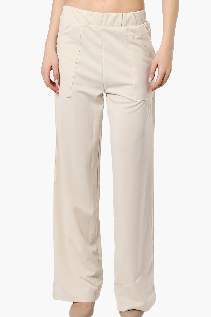 Costa Blanca Wide Leg Pants - Cream sold by Fairweather