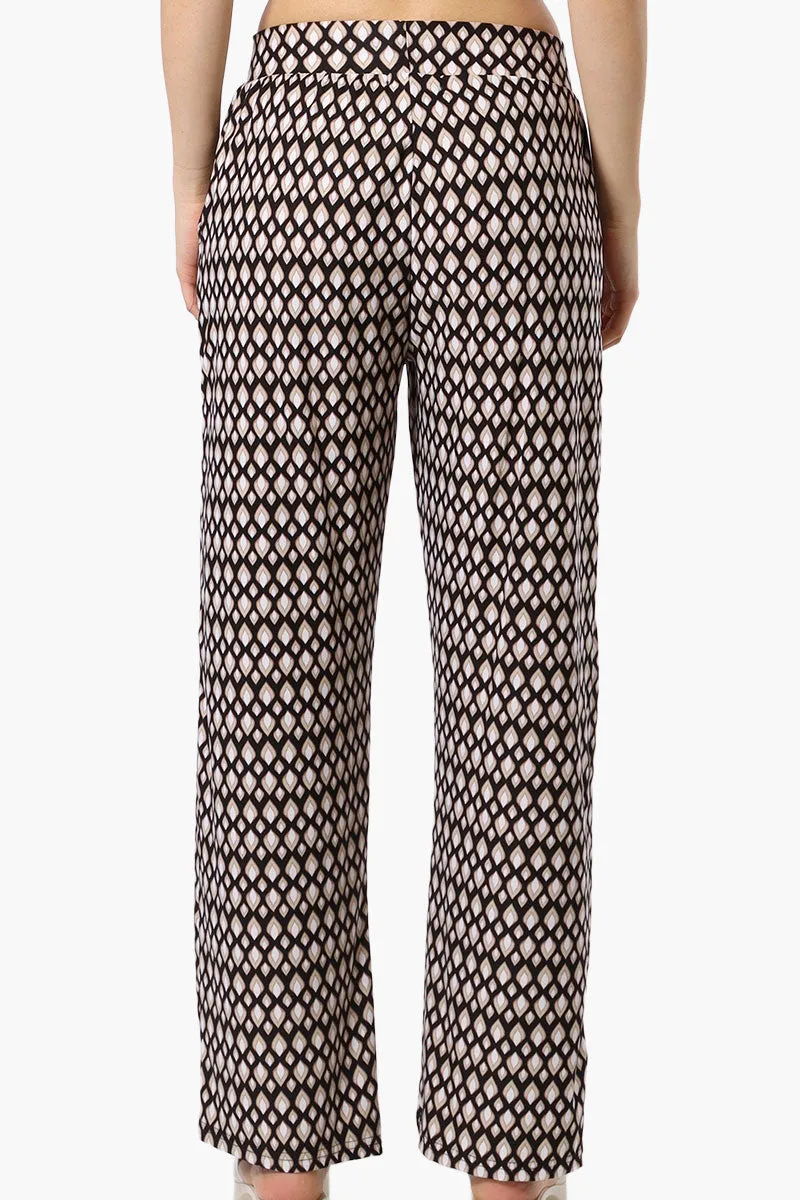 International INC Company Patterned Wide Leg Pants - Black sold by Fairweather product image thumbnail 3