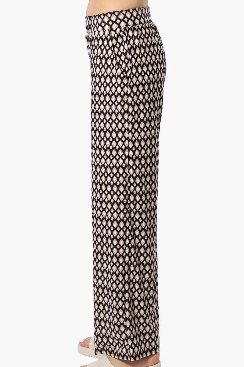 International INC Company Patterned Wide Leg Pants - Black sold by Fairweather product image thumbnail 2