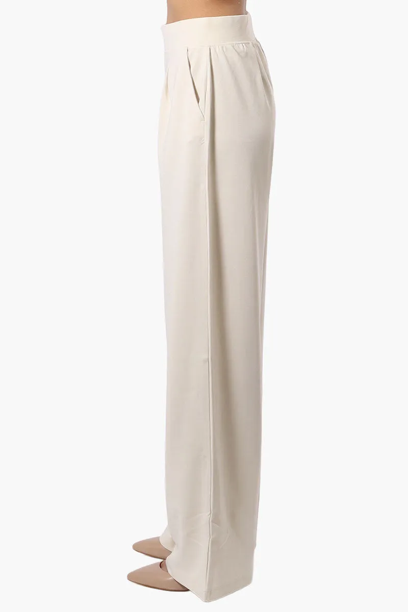 Costa Blanca Pleated Wide Leg Pants - Cream sold by Fairweather product image thumbnail 2