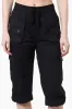 Canada Weather Gear Tie Waist Cargo Capris - Black sold by Fairweather