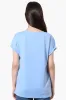 Runaway Bay Sport Cuffed Sleeve V-Neck Tee - Blue sold by Fairweather