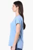 Runaway Bay Sport Cuffed Sleeve V-Neck Tee - Blue sold by Fairweather