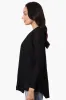Magazine Long Sleeve Open Wrap Cardigan - Black sold by Fairweather