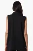 Costa Blanca Half Zip Sleeveless Blouse - Black sold by Fairweather