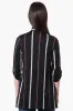 International INC Company Striped Roll Up Sleeve Wrap Cardigan - Black sold by Fairweather
