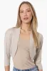 Impress 3/4 Sleeve Open Shrug Cardigan - Beige sold by Fairweather