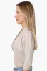 Impress 3/4 Sleeve Open Shrug Cardigan - Beige sold by Fairweather