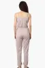 Urbanology Tie Waist Sleeveless Cargo Jumpsuit - Beige sold by Fairweather