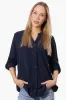 Urbanology Button Down Roll Up Sleeve Shirt - Navy sold by Fairweather