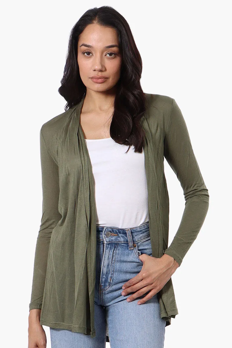 Magazine Long Sleeve Open Wrap Cardigan - Mint sold by Fairweather